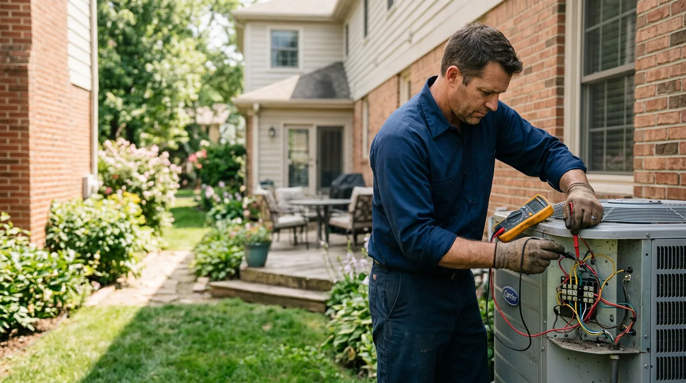 HVAC technician working near Waverly, KY